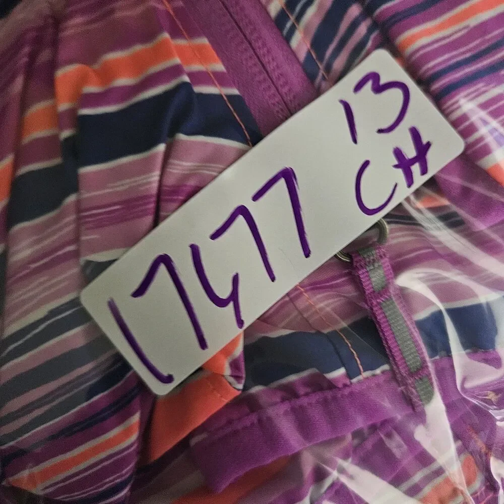 Columbia Jacket Girls XL 18 20 Pixel Grabber Lightweight Pink Striped‎ Outdoors